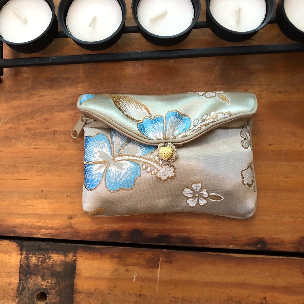Small satin pouch